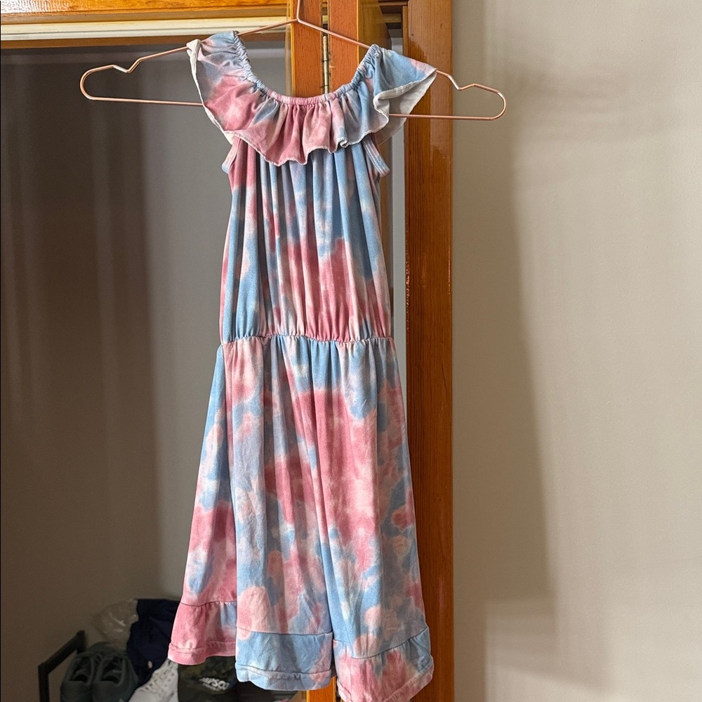 Charming Ruffle Dress for Kids - Pink and Blue